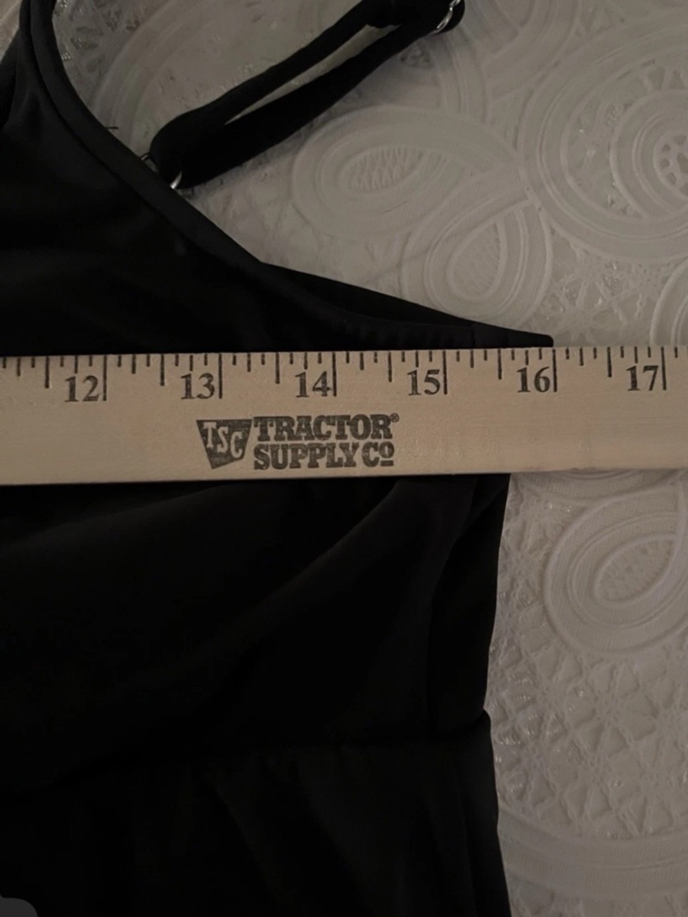 CROFT & BARROW Black SIZE 12 Tie-Front One-Piece Swimsuit Dress Full Coverage - Picture 7 of 15